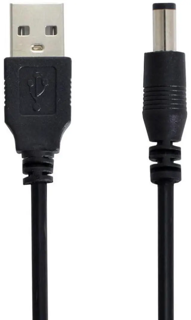 Alt view image 5 of 6 - USB 2.0 Type-A to 5.5x2.5mm DC 5V Power Plug Charge Cable 1.0M