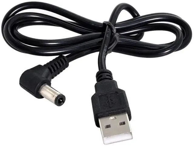 Alt view image 4 of 7 - USB 2.0 Type A Male to 5.5 x 2.5mm DC 5V Power Plug Barrel Connector Charge Cable 80cm