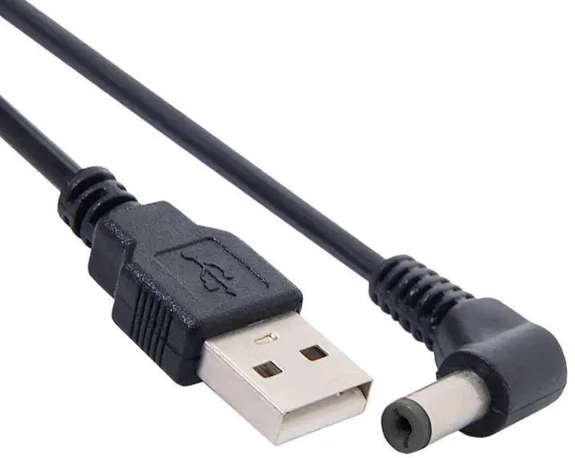 Alt view image 6 of 7 - USB 2.0 Type A Male to 5.5 x 2.5mm DC 5V Power Plug Barrel Connector Charge Cable 80cm