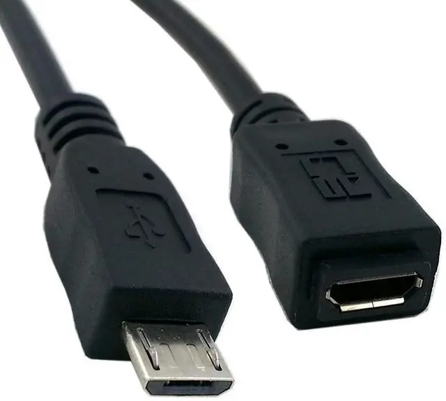 Alt view image 6 of 7 - Micro USB 2.0 Extension Cable,Micro USB 5Pin Male to Female Data Charging Extension Cable for Dash Cam/GPS/Camera 4.92FT/1.5M