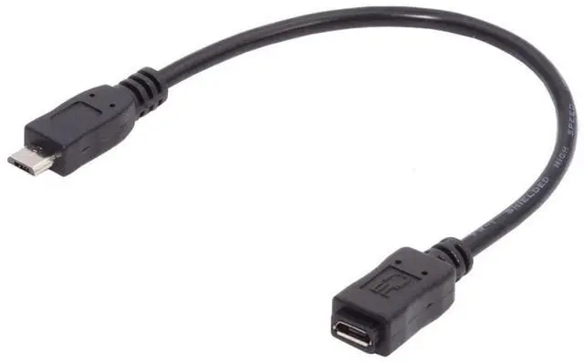 Alt view image 6 of 7 - Micro USB 2.0 Extension Cable,Micro USB 5Pin Male to Female Data Charging Extension Cable for Dash Cam/GPS/Camera 0.65FT/0.2M