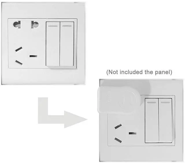 Alt view image 5 of 7 - NEMA Type A 1-15P USA Outlet Saver Extension Adapter 2-Prong 2 Outlets 90 Degree Left Right Angled