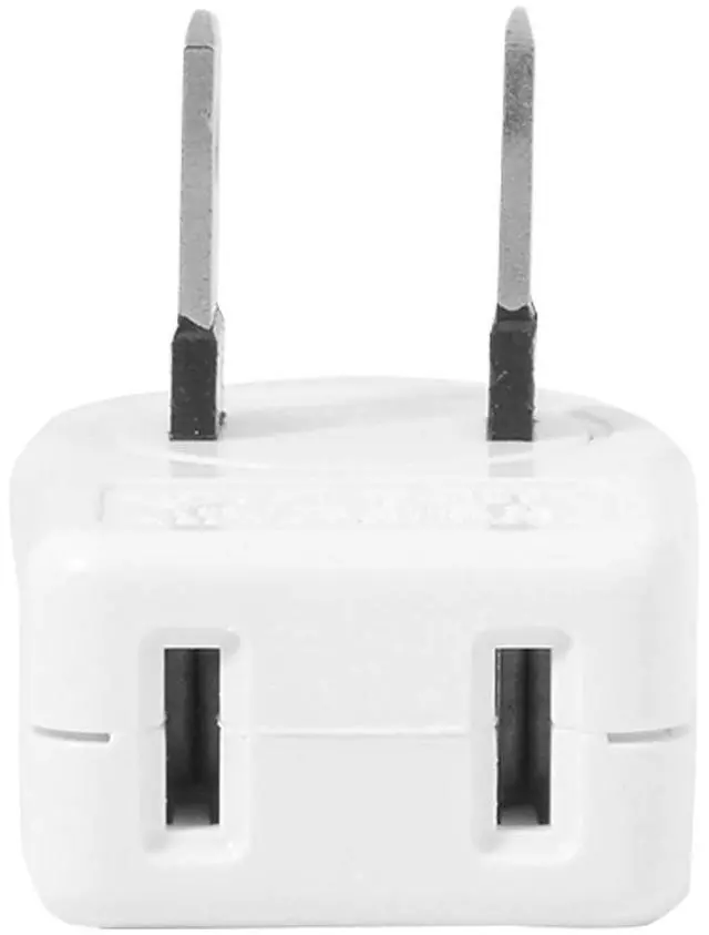 Alt view image 5 of 6 - NEMA Type A 1-15P USA Outlet Saver Extension Adapter 2-Prong 2 Outlets 90 Degree Up Down Angled