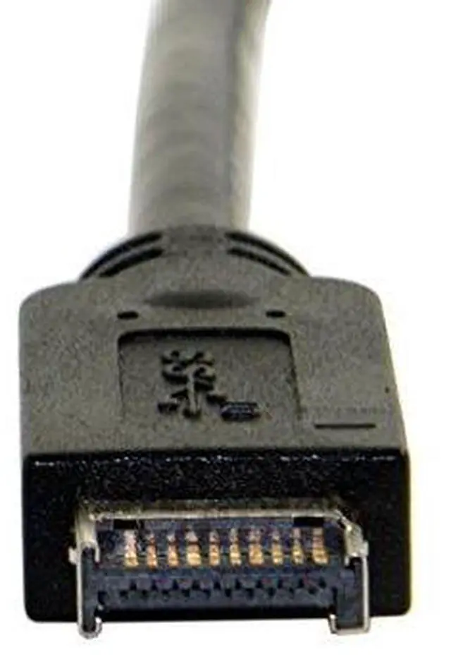 Alt view image 3 of 6 - USB 3.1 Gen 2 10Gbps USB C Front Panel Header to USB Type-E Motherboard Extension Cable Adapter with 12cm PCI-E Bracket