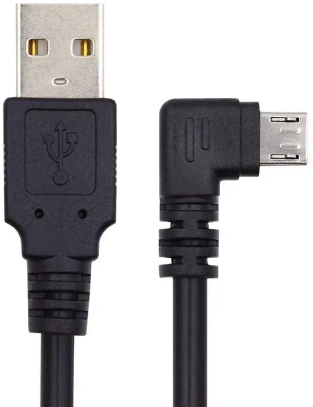 Alt view image 7 of 7 - USB to Micro USB Cable,USB 2.0 Male to Micro USB 5Pin Male 90 Degree Right Angled Charge Data Transfer Extension Cable 1.0M