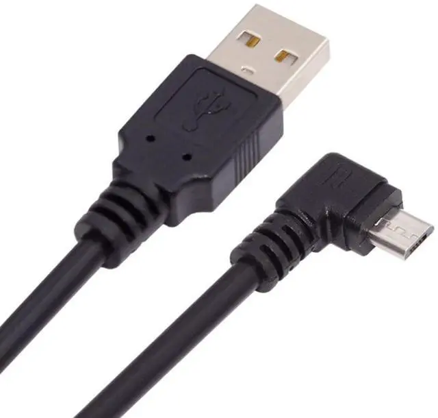 Alt view image 7 of 7 - USB to Micro USB Cable,USB 2.0 Male to Micro USB 5Pin Male 90 Degree Left Angled Charge Data Transfer Extension Cable 1.5M