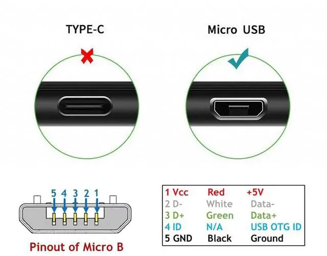 Alt view image 4 of 7 - USB to Micro USB Cable,USB 2.0 Male to Micro USB 5Pin Male Charge Data Transfer 90 Degree Right Angled Extension Cable 1.64FT/0.5M