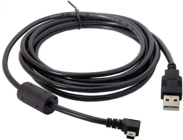 Alt view image 6 of 7 - Mini USB Cable USB 2.0 Male to Mini USB 5 Pin Male 90 Degree Right Angled Charging Data Transfer Extension Cable 3.0M