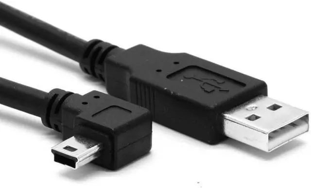 Alt view image 5 of 7 - Mini USB Cable USB 2.0 Male to Mini USB 5 Pin Male 90 Degree Right Angled Charging Data Transfer Extension Cable 1.8M for Dash Cam/GPS/Microphone