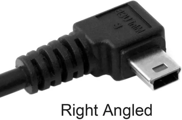 Alt view image 7 of 7 - Mini USB Cable USB 2.0 Male to Mini USB 5 Pin Male 90 Degree Right Angled Charging Data Transfer Extension Cable 1.8M for Dash Cam/GPS/Microphone