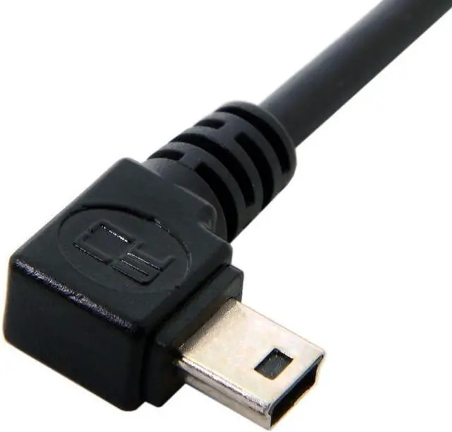 Alt view image 7 of 7 - Mini USB Cable USB 2.0 Male to Mini USB 5 Pin Male 90 Degree Left Angled Charging Data Transfer Extension Cable 1.8M