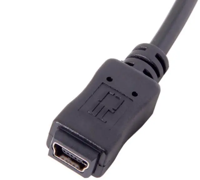 Alt view image 5 of 7 - Mini USB 5Pin Male to Female 90 Degree Down Angled Extension Cable 0.2M