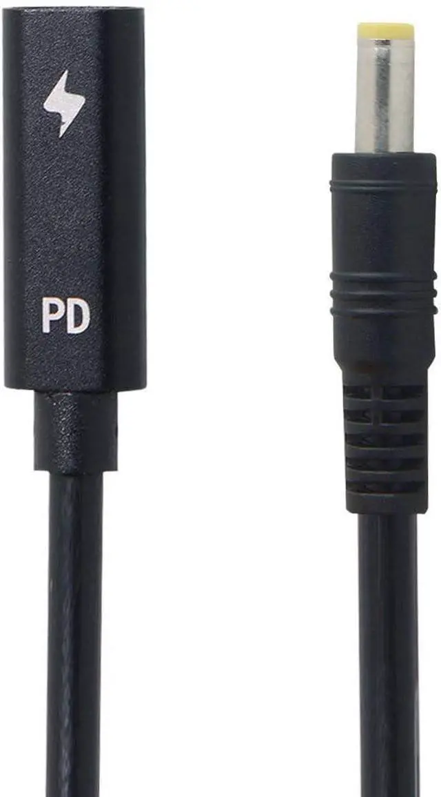 Alt view image 6 of 7 - CY USB C to DC 20V 5.5x2.5mm PD 65W Charge Cable