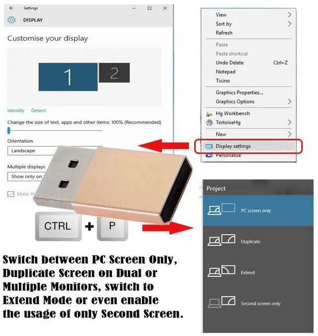 Alt view image 2 of 7 - Displayport Virtual Display Adapter DP Displayport Dummy Plug Headless Ghost Emulator 2560x1600p@60Hz