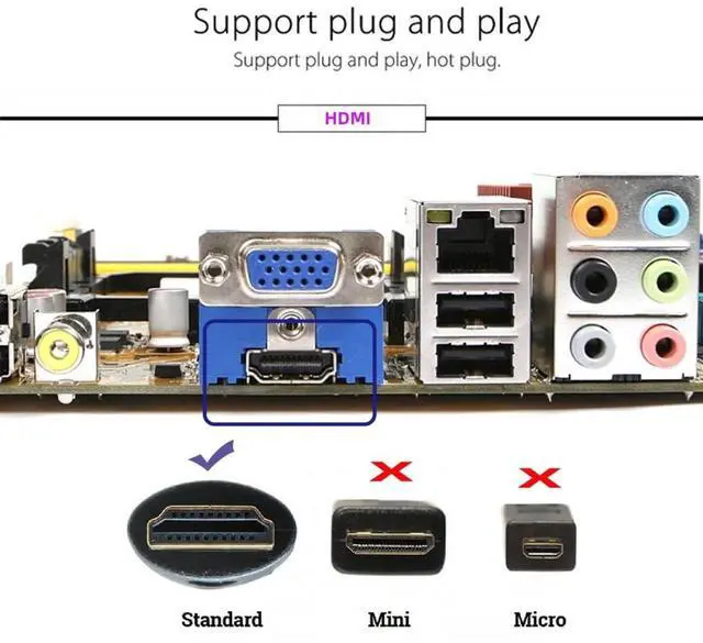 Alt view image 7 of 7 - HDMI 4K UHD Dummy Plug,HDMI 1.4 Virtual Monitor EDID Emulator, Headless Display Adapter Supports up to 4k@60Hz,1080@60Hz/120Hz