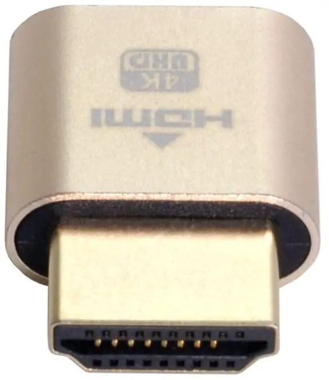 Alt view image 4 of 7 - CY HDMI Virtual Display Adapter HDMI 1.4 DDC EDID Dummy Plug Headless Ghost Display Emulator 1920x1080p@60Hz