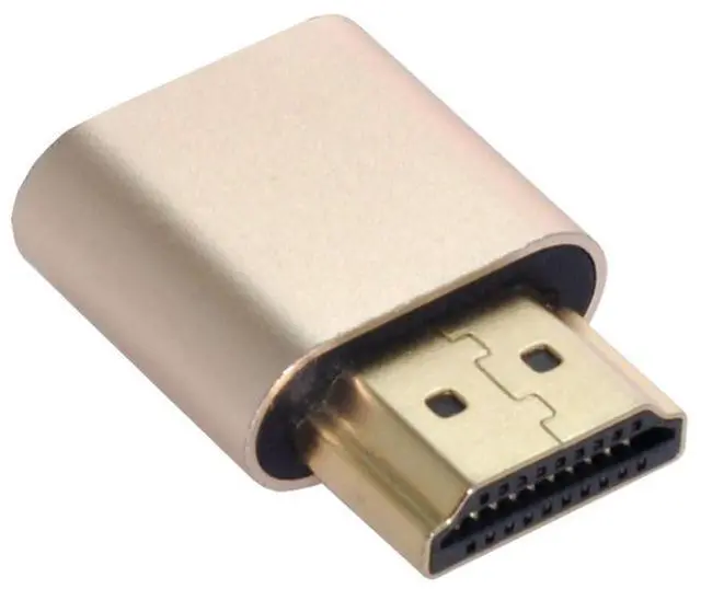 Alt view image 7 of 7 - CY HDMI Virtual Display Adapter HDMI 1.4 DDC EDID Dummy Plug Headless Ghost Display Emulator 1920x1080p@60Hz