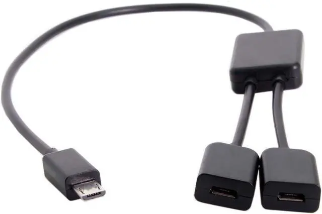 Main image of Micro USB 1 to 2 OTG HUB Cable USB2.0 Splitter with Chipset for Laptop PC Mouse Flash Disk