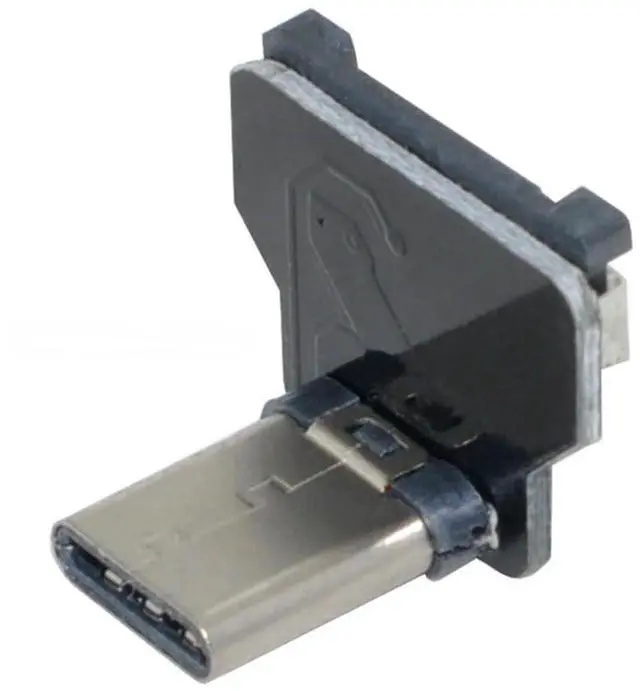 Main image of USB 2.0 Type C Male 90 Degree UP Angled Flat Connector Support 480Mbps Data Transfer 5V Charging for Ribbon Cable,Raspberry Pi, GoPro,Drone, Camera, Gimbal