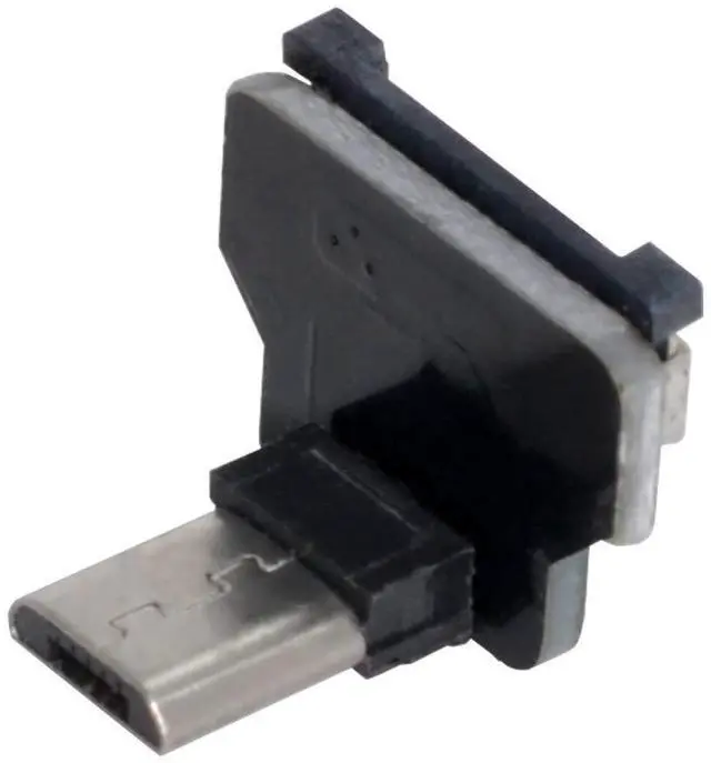 Main image of Micro USB 2.0 Male 90 Degree Down Angled Flat Connector Support 480Mbps Data Transfer 5V Charging for Ribbon Cable,Raspberry Pi, GoPro,Drone, Camera, Gimbal
