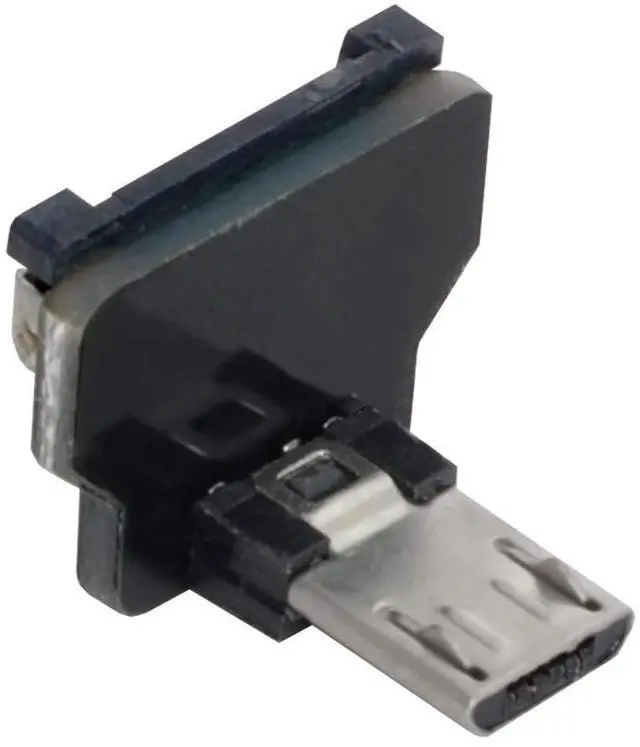 Alt view image 6 of 7 - Micro USB 2.0 Male 90 Degree UP Angled Flat Connector Support 480Mbps Data Transfer 5V Charging for Ribbon Cable,Raspberry Pi, GoPro,Drone, Camera, Gimbal