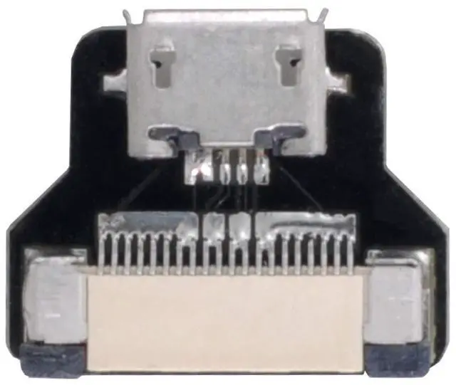 Alt view image 6 of 7 - Micro USB 2.0 Female Flat Connector Support 480Mbps Data Transfer 5V Charging for Ribbon Cable,Raspberry Pi, GoPro,Drone, Camera, Gimbal