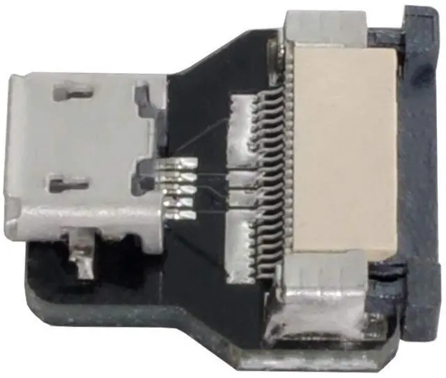 Alt view image 7 of 7 - Micro USB 2.0 Female Flat Connector Support 480Mbps Data Transfer 5V Charging for Ribbon Cable,Raspberry Pi, GoPro,Drone, Camera, Gimbal