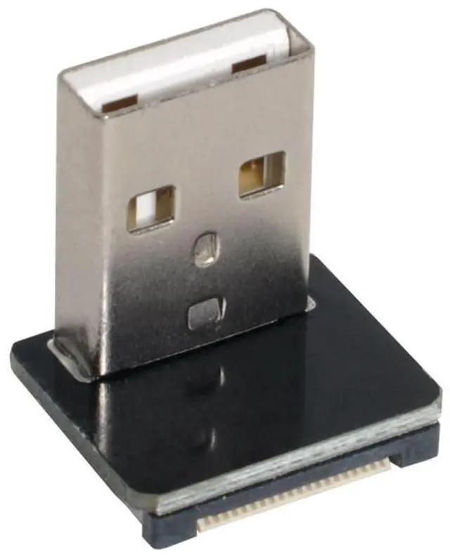 Alt view image 7 of 7 - USB 2.0 Male 90 Degree UP Angled Flat Connector Support 480Mbps Data Transfer 5V Charging for Ribbon Cable,Raspberry Pi, GoPro,Drone, Camera, Gimbal