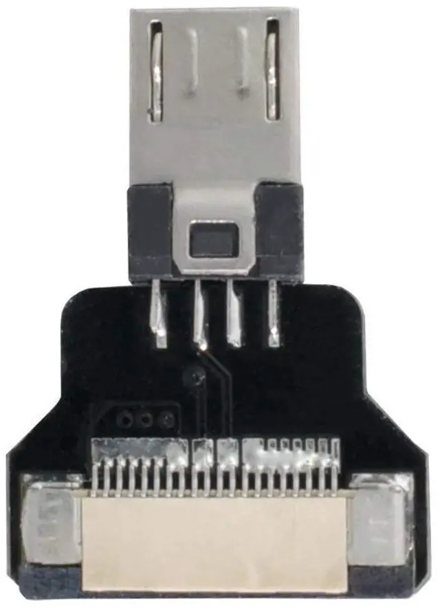 Alt view image 7 of 7 - Micro USB 2.0 Male Flat Connector Support 480Mbps Data Transfer 5V Charging for Ribbon Cable,Raspberry Pi, GoPro,Drone, Camera, Gimbal