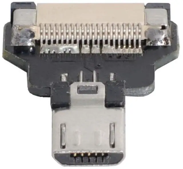 Alt view image 6 of 7 - Micro USB 2.0 Male Flat Connector Support 480Mbps Data Transfer 5V Charging for Ribbon Cable,Raspberry Pi, GoPro,Drone, Camera, Gimbal