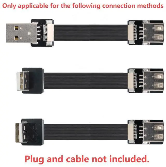 Alt view image 4 of 7 - USB 2.0 Female Flat Connector Support 480Mbps Data Transfer 5V Charging for Ribbon Cable,Raspberry Pi, GoPro,Drone, Camera, Gimbal