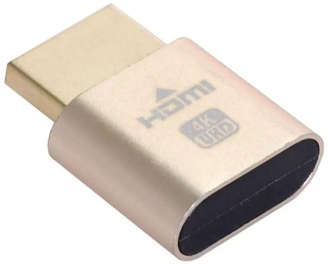 Alt view image 3 of 7 - CY HDMI Virtual Display Adapter HDMI 1.4 DDC EDID Dummy Plug Headless Ghost Display Emulator 1920x1080p@60Hz