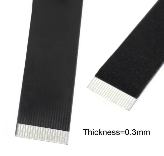 Alt view image 4 of 7 - USB C Flat Cable USB 2.0 Male to USB C Male 90 Degree Right Angled Ribbon Flex Extension Cable Adapter 2.0M