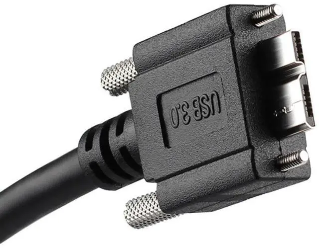 Alt view image 5 of 7 - Micro USB 3.0 Cable USB 3.0 Type A Male to Micro B Male Cable with Mount Panel Screws 5.0M