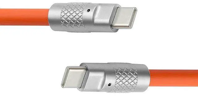 Main image of USB C to C Cable,USB 2.0 Type C Male to USB C Male Ultra Soft 120W Power Fast Charge Data Transfer Extension Cable 1.0M with Charging Indicator