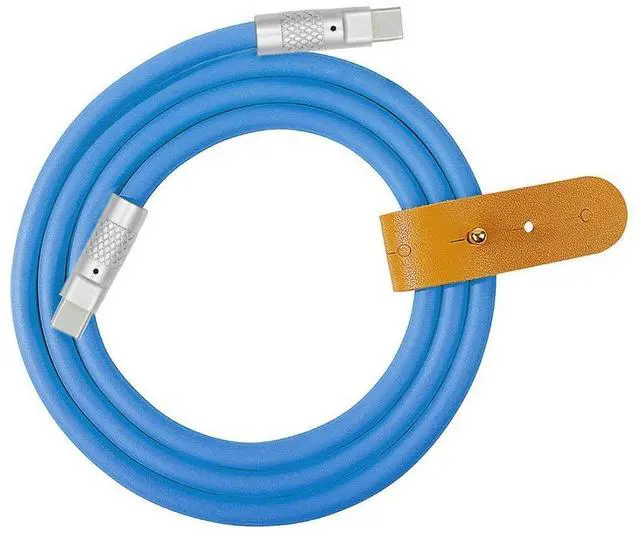 Alt view image 6 of 6 - USB C to C Cable,USB 2.0 Type C Male to USB C Male Ultra Soft 120W Power Fast Charge Data Transfer Extension Cable with Charging Indicator 2.0M