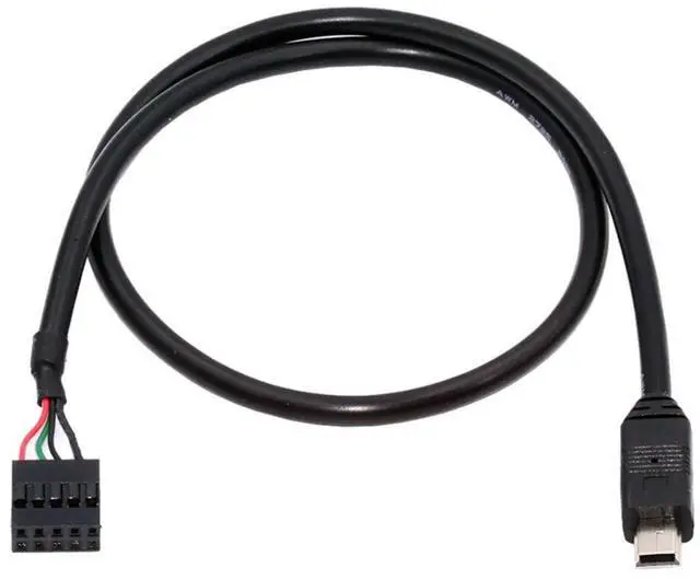 Main image of USB 2.0 9Pin 10Pin Motherboard Header to Mini USB 5Pin Data Cable 0.5M