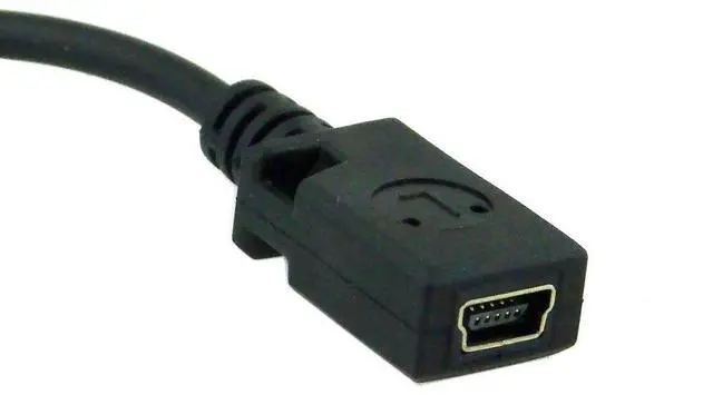 Alt view image 3 of 5 - Micro USB 2.0 Male to Mini USB 5Pin Female Data Charge Extension Cable 10cm