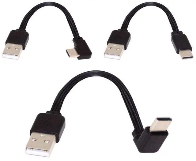 Main image of 3 Pack USB-C Cable Set, USB 2.0 Type A Male to USB C Male, 4 Wires, 5V 2A, 13cm