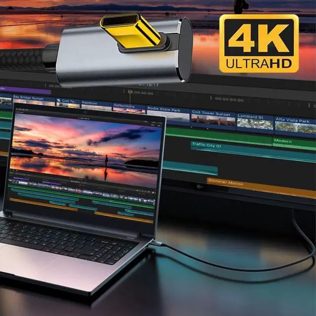 Alt view image 6 of 7 - USB C Cable,USB 3.1 Gen 2 Type C to C 10Gbps Data Transfer PD 100W Fast Charging 90 Degree Angled Nylon Braided Cable Support Video Output 9.84FT/3.0M