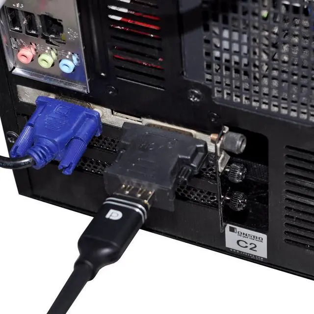 Alt view image 5 of 7 - CY DMS-59pin to Displayport Adapter LFH DMS-59pin Male to DP Displayport Female Extension Adapter for PC Graphics Card