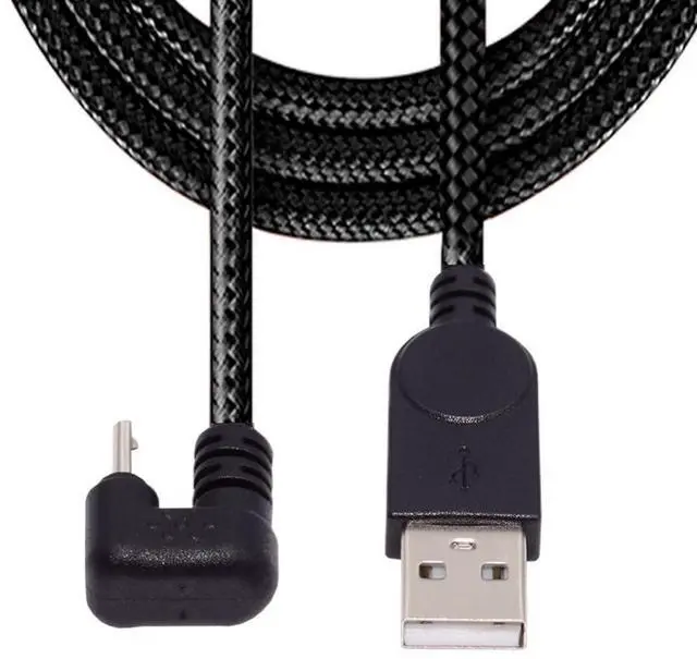 Alt view image 7 of 7 - USB to Micro USB Cable,USB 2.0 Male to Micro USB 5Pin Male 180 Degree U Shape Angled Charge Data Transfer Extension Cable 1.5M