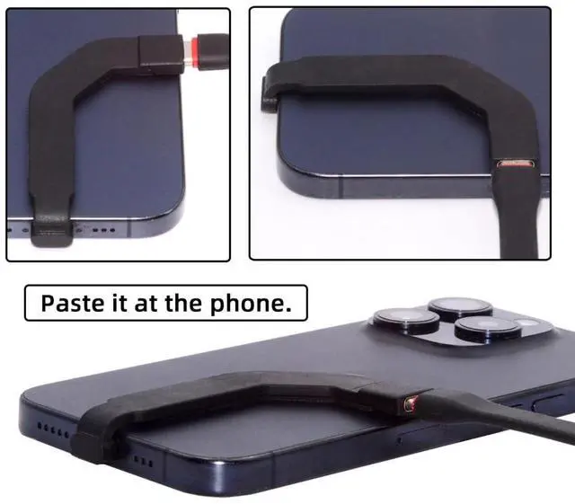 Alt view image 4 of 7 - 2.76 Inch USB C Short Flat Cable,USB 2.0 Type C Male to Female 90 Degree Angled PD 65W Fast Charge Data Extension Cable