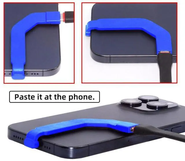 Alt view image 5 of 7 - 2.76 Inch USB C Short Flat Cable,USB 2.0 Type C Male to Female 90 Degree Angled PD 65W Fast Charge Data Extension Cable Blue