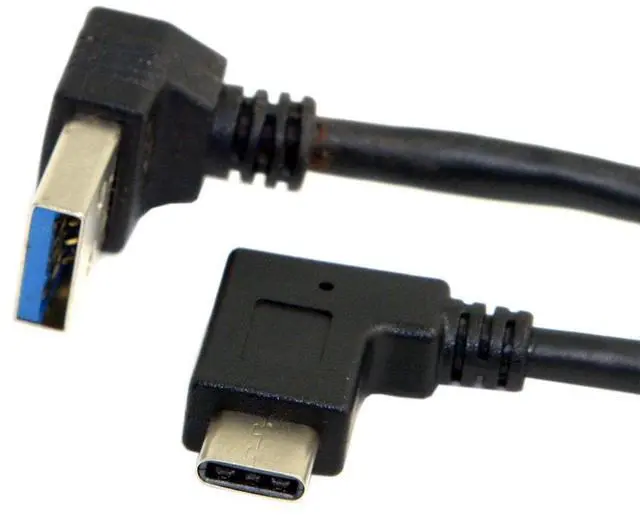 Main image of Reversible USB 3.1 Type C USB-C Angled to Up Angled 90 Degree A Male Data Cable for Tablet Mobile Phone 30cm Type-04