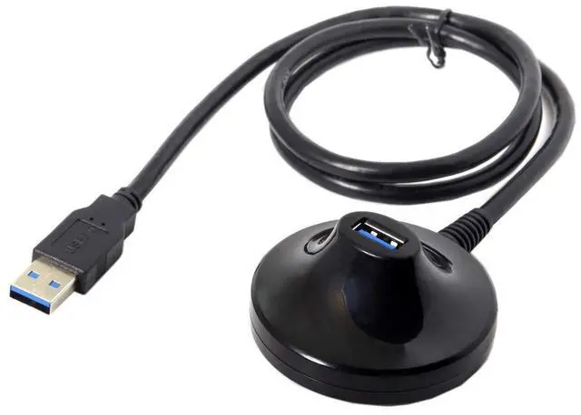 Alt view image 3 of 7 - USB 3.0 Desktop Extension Cable USB 3.0 Type A Male to Female Desktop Extension Data Cable 0.8m