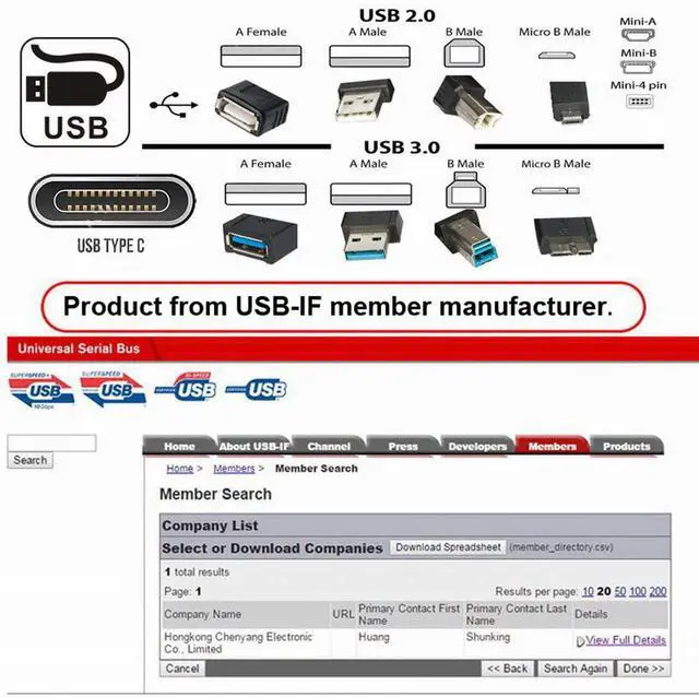 Alt view image 5 of 7 - USB 3.0 A Type Male to Female Extension Cable with Panel Mount Screws 50cm