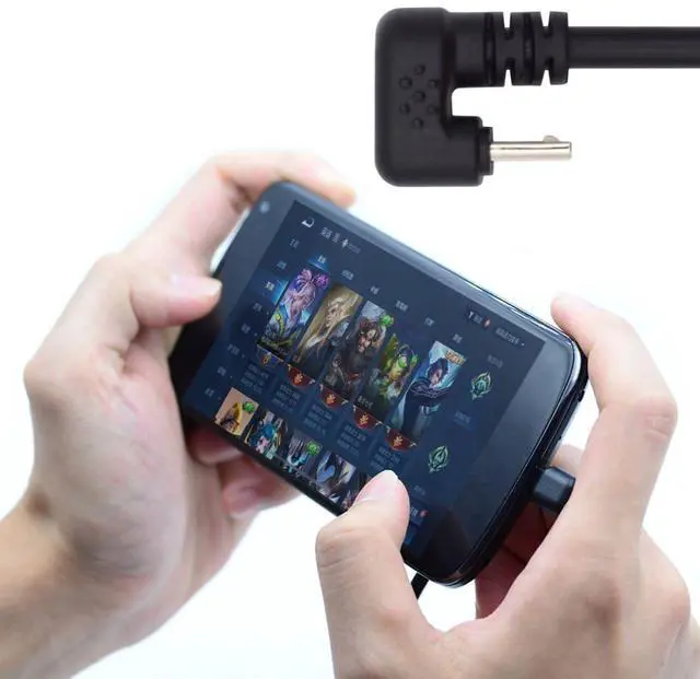 Alt view image 7 of 7 - Micro USB Cable Micro USB 2.0 5Pin Male to Female Data Extension Cable U Shape Angled