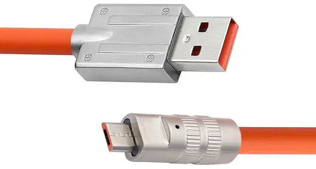 Alt view image 7 of 7 - USB to Micro USB Cable,USB 2.0 Male to Micro USB 5Pin Male Liquid Silicone Ultra Soft 120W Power Fast Charge Data Transfer Extension Cable 1.0M