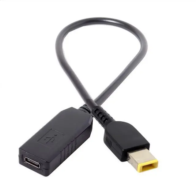 Main image of CY USB C to Rectangle ThinkPad X1 11.0 * 4.5mm Power Plug PD 65W Emulator Trigger Charge Cable